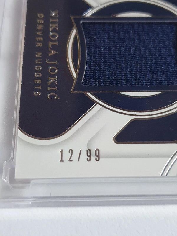 2021 Panini National Treasures Nikola Jokic #PATCH /99 Game Worn Jersey - Rare