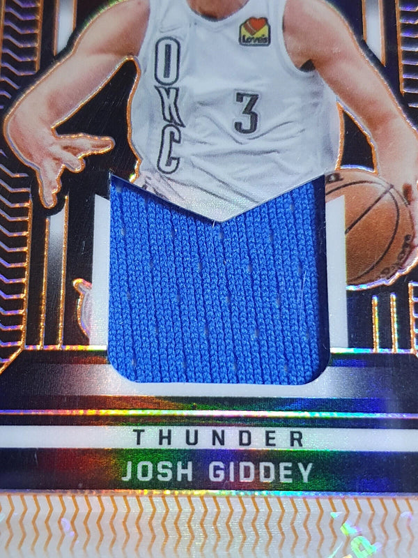 2021 Obsidian Josh Giddey Rookie Patch Auto (RPA) ORANGE /25 Holo RC - Rare
