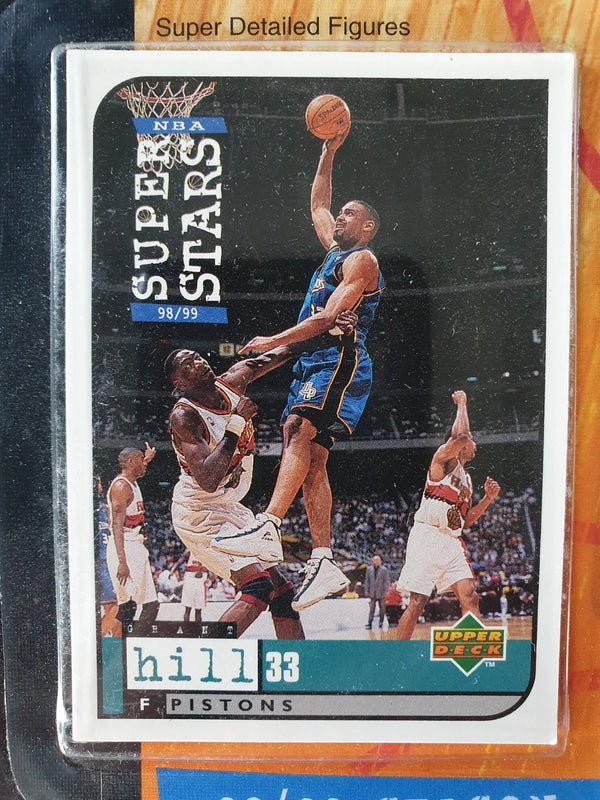 1998 Upper Deck Mattel Grant Hill Super Stars Figurine - Sealed Figure & Card