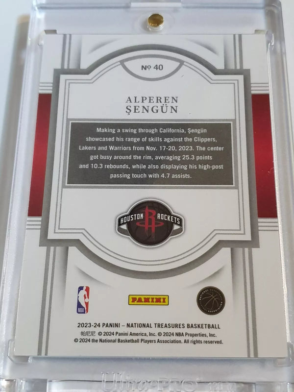 2023 Panini National Treasures Alperen Sengun #40 RED /33 Foil - Rare