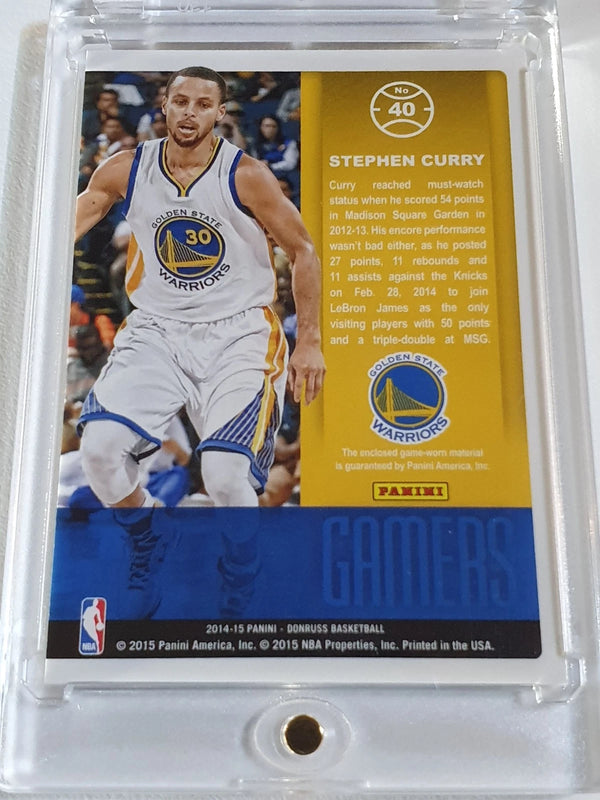 2014 Panini Donruss Stephen Curry #PATCH Game Worn Jersey - Ready to Grade