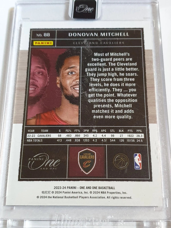 2023 Panini One and One Donovan Mitchell #88 RED /15 Holo -Panini Factory Sealed