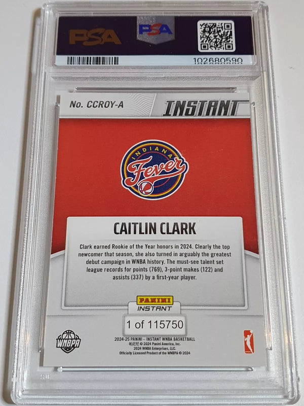 2024 Panini Instant WNBA Caitlin Clark Rookie Collection #A /115750 RC - PSA 9