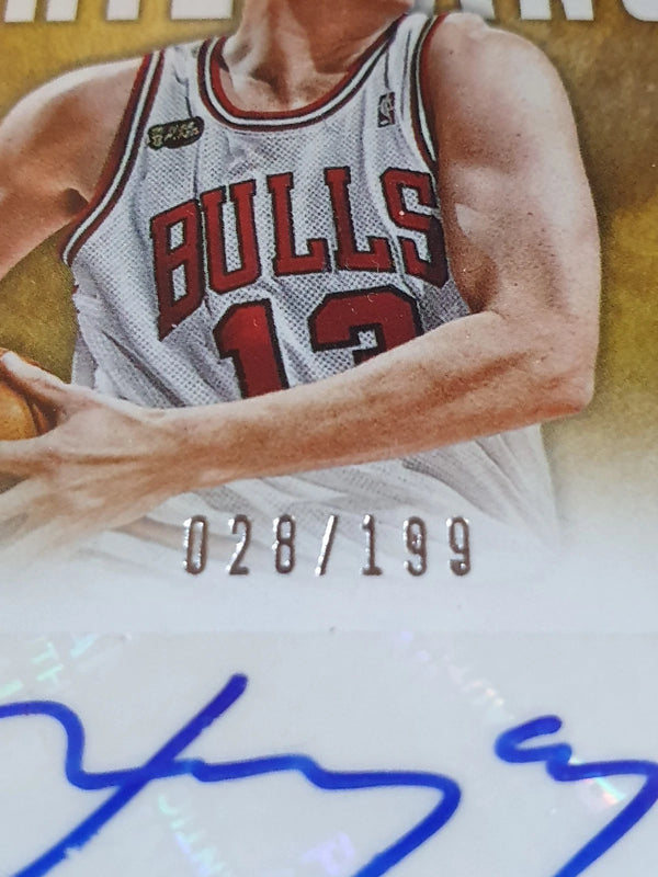 2012 Panini Brilliance Luc Longley AUTO /199 Marks of Brilliance - Rare