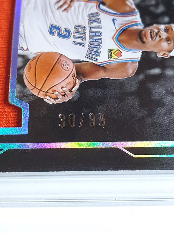 2023 Panini Noir Shai Gilgeous-Alexander #PATCH /99 Game Worn Jumbo Jersey