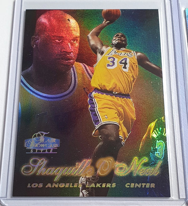 Lot of 2 x Fleer Flair Showcase Shaquille O'Neal - Ready to Grade