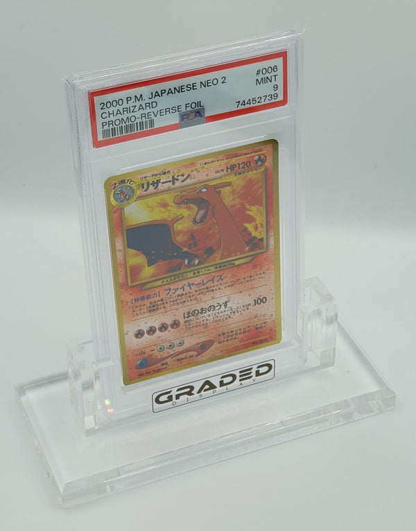PSA Card Stand - Clear Premium Acrylic Stand for Graded Card Display / Slabs