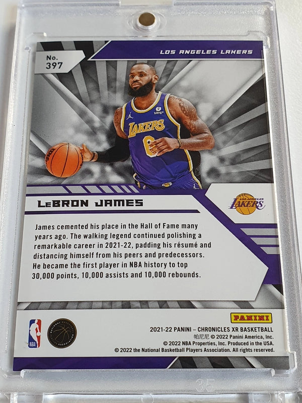 2021 Panini Chronicles XR LeBron James #397 ASIA JADE /44 Holo - Ready to Grade