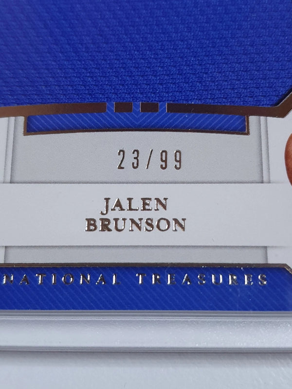 2018 National Treasures Jalen Brunson Rookie #PATCH /99 Jumbo RC Jersey - Rare