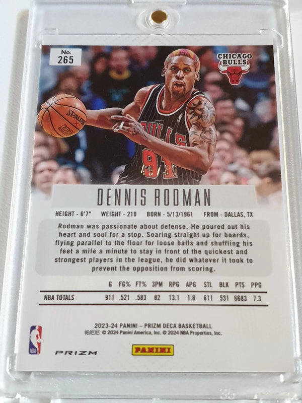 2023 Panini Prizm Deca Dennis Rodman #265 PURPLE /99 Holo - Ready to Grade