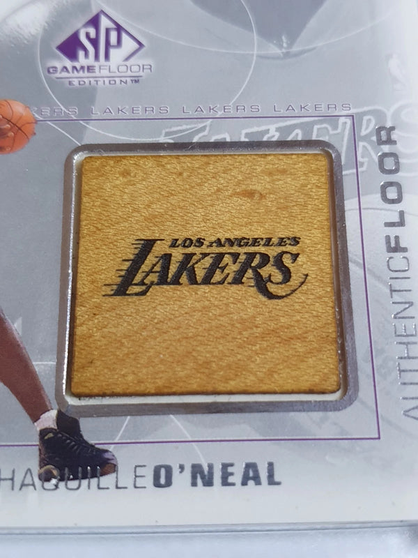 2000 SP Game Floor Edition Shaquille O'Neal JERSEY PATCH & GAME FLOOR - Rare