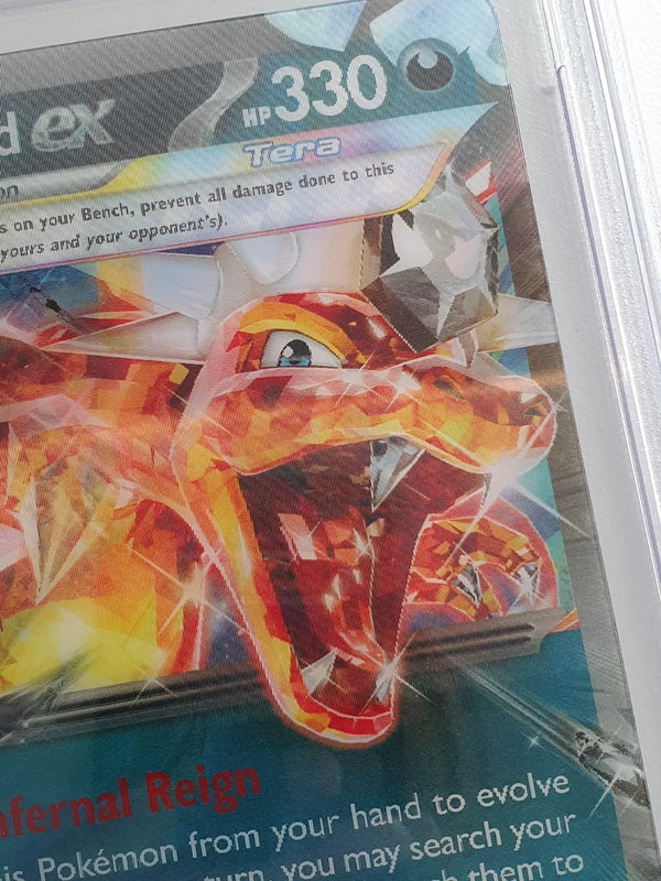 2025 Pokémon Charizard EX S&V Black Star Promo 3D Lenticular Jumbo - PSA 9