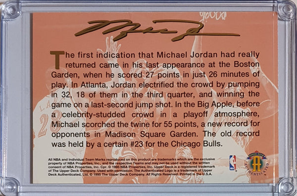 1995 Upper Deck Michael Jordan JUMBO /45000 Return to the NBA - Rare