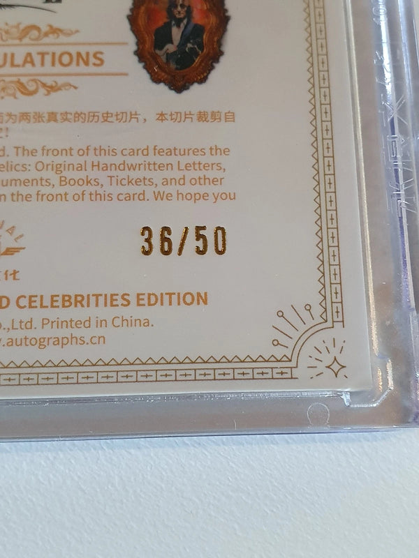 2024 Eternal Michael Jackson John Lennon #RELICS SILVER /50 Dual Relics - Sealed