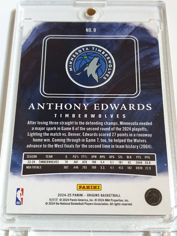 2024 Panini Origins Anthony Edwards #8 WHITE /60 Edition - Ready to Grade