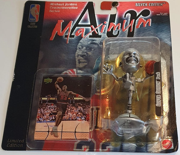 1999 Upper Deck Mattel Michael Jordan Silver Edition - Sealed Figure & Card