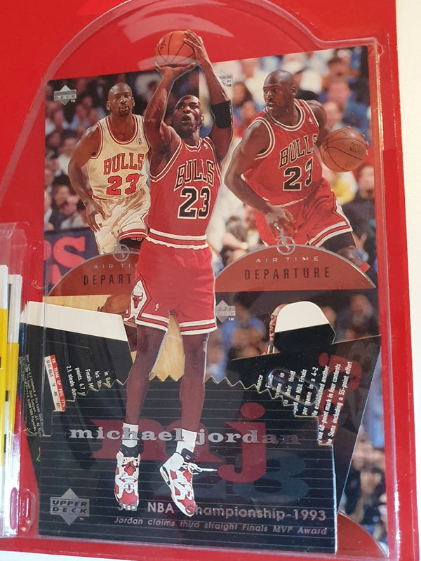 1998 Upper Deck Michael Jordan Standee & UD Choice Sealed Packs (x2) - Sealed