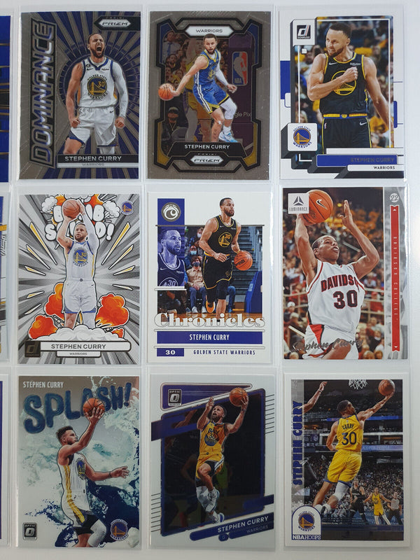 Stephen Curry Lot of 15 x Stephen Curry Collection Cards - Good Condition