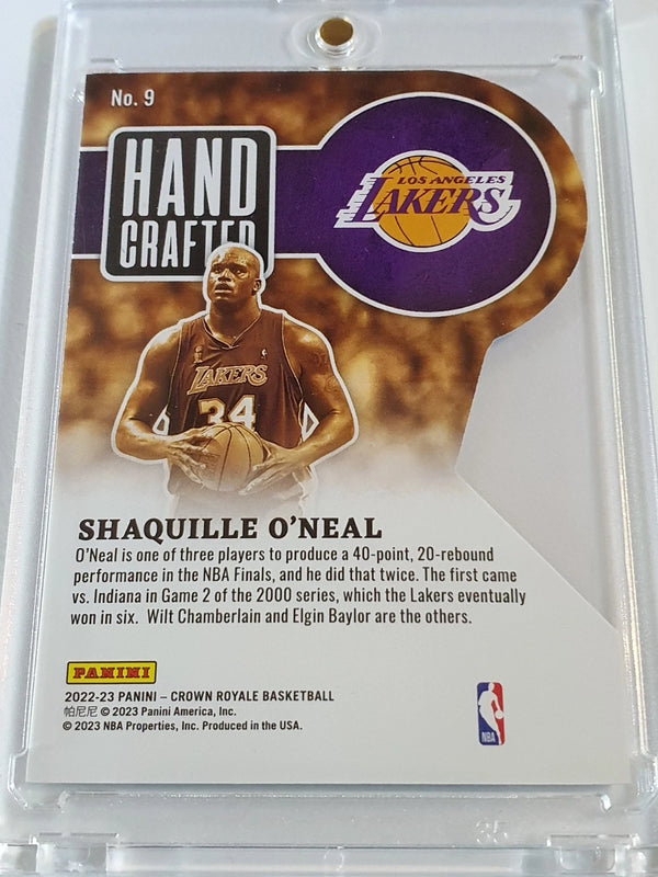 2022 Crown Royale Shaquille O'Neal #9 BRONZE /99 Die-Cut Hand Crafted - Rare