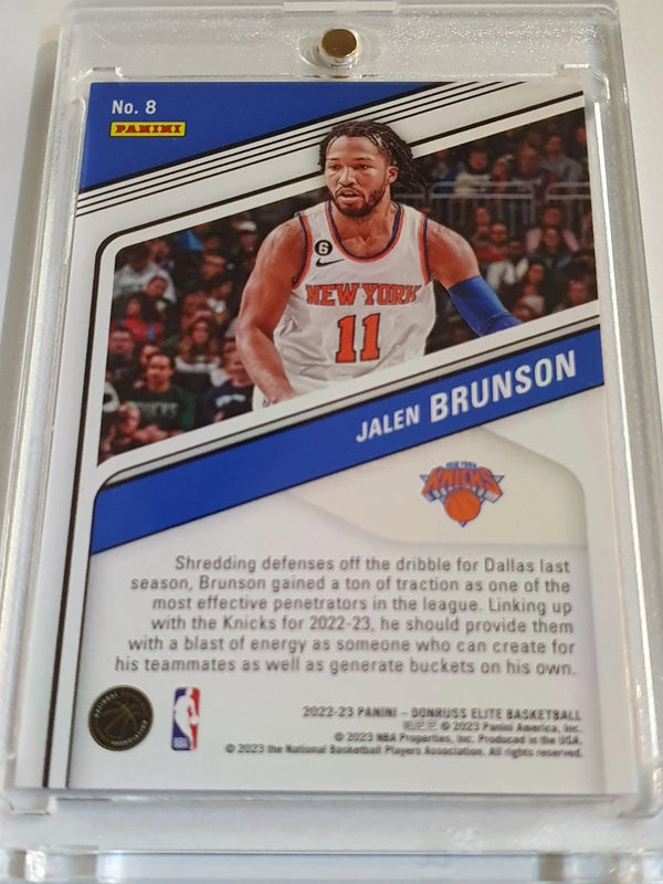 2022 Panini Donruss Elite Jalen Brunson #8 HYPER RED /88 Holo - Rare