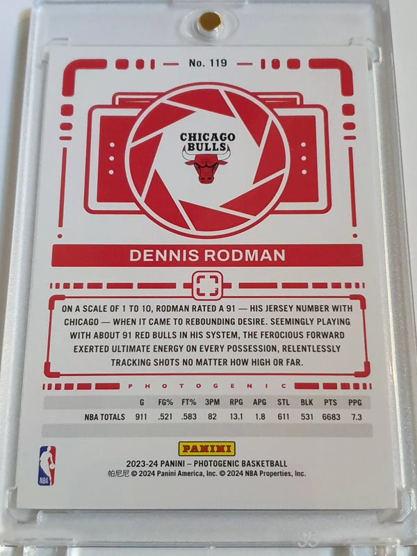 2023 Panini Photogenic Dennis Rodman #119 WEDGES /49 Holo - Ready to Grade