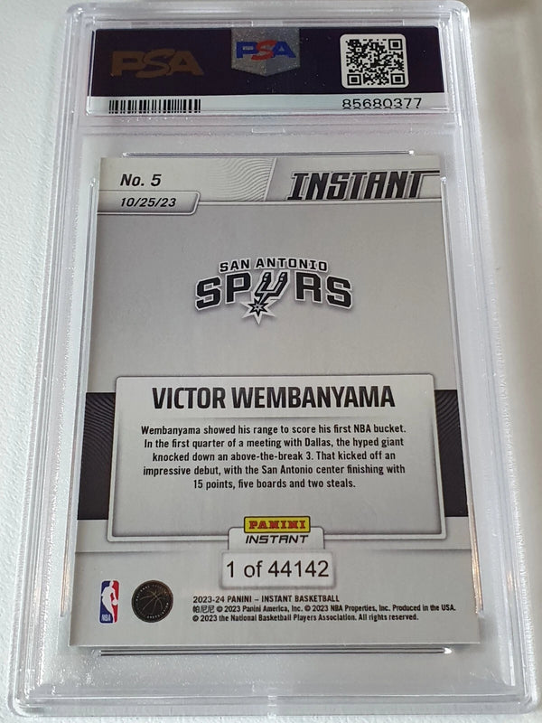2023 Panini Instant Victor Wembanyama Rookie #5 /44142 RC - PSA 9 (LOW POP)