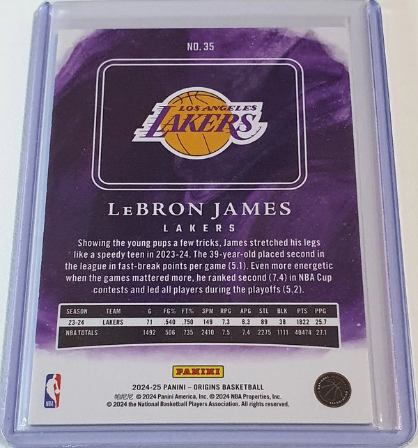 2024 Panini Origins Lebron James #35 MAROON /115 Edition - Ready to Grade