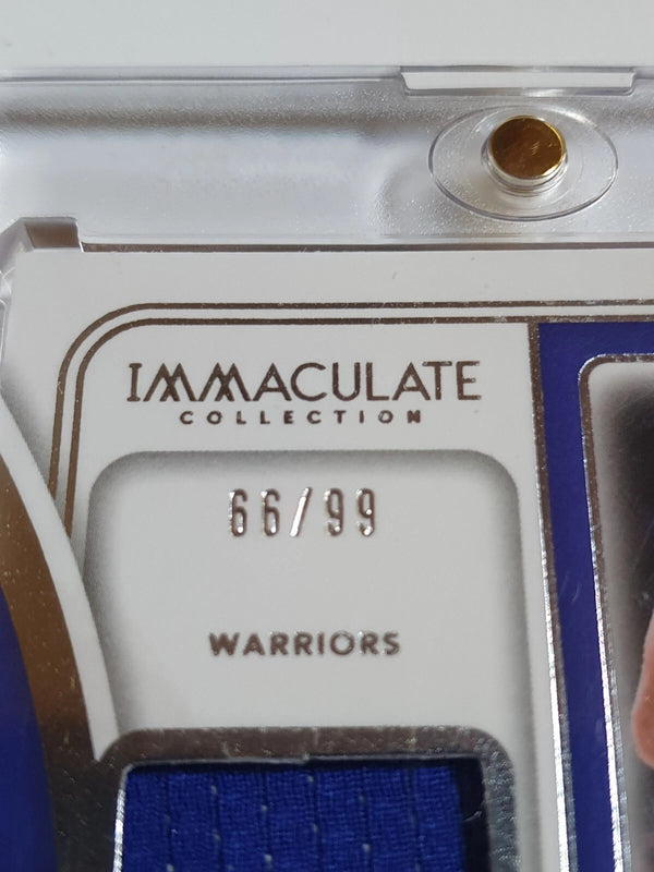 2023 Panini Immaculate Stephen Curry #PATCH /99 Game Worn Large Jersey - Rare