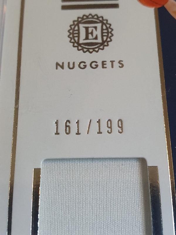 2019 Panini Encased Nikola Jokic #PATCH /199 Game Worn Jersey - Rare