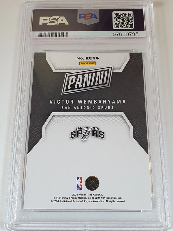 2024 Panini NSCC Victor Wembanyama Rookie #14 FOIL RC - PSA 9 (POP 62)