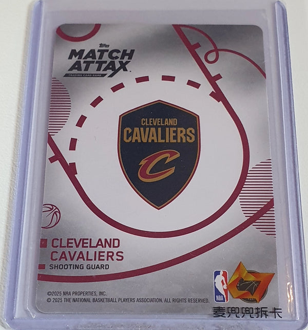 2025 Topps Match Attax Donovan Mitchell #48 SUPER RARE RED - Ready to Grade