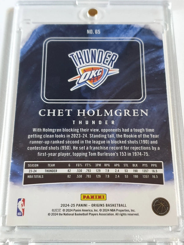2024 Panini Origins Chet Holmgren #65 WHITE /60 Edition - Ready to Grade