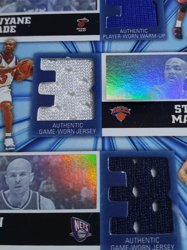 2005 Luxury Box Dwyane Wade Stephon Marbury Jason Kidd #PATCH Triple Jerseys