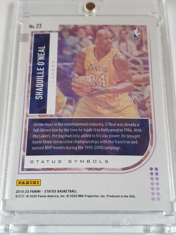 2019 Panini Status Shaquille O'Neal #23 GREEN ESCHER SQUARES /49 Holo - Rare