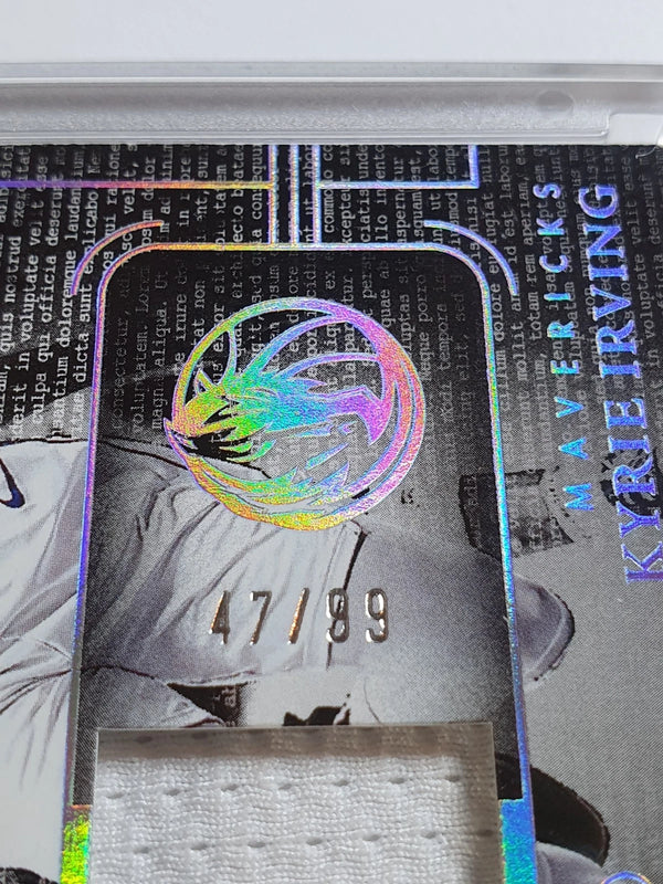 2014 Panini National Treasures Kyrie Irving #PATCH /99 Game Worn Jumbo Jersey