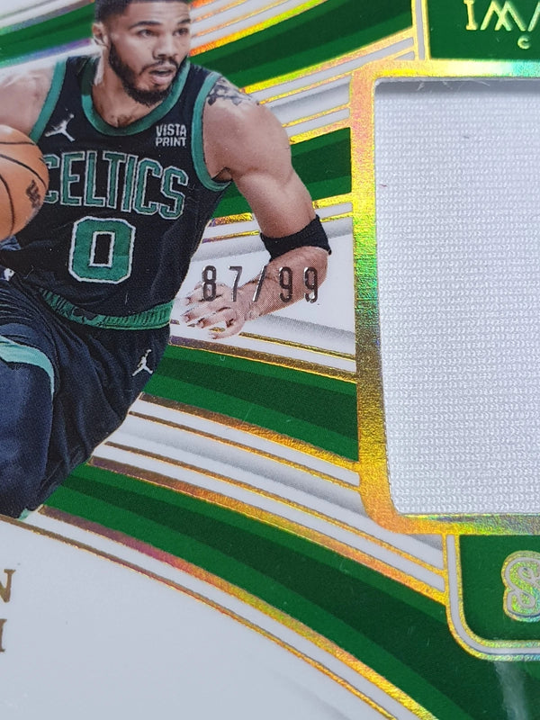 2023 Panini Immaculate Jayson Tatum #PATCH /99 Game Worn Jumbo Jersey - Rare