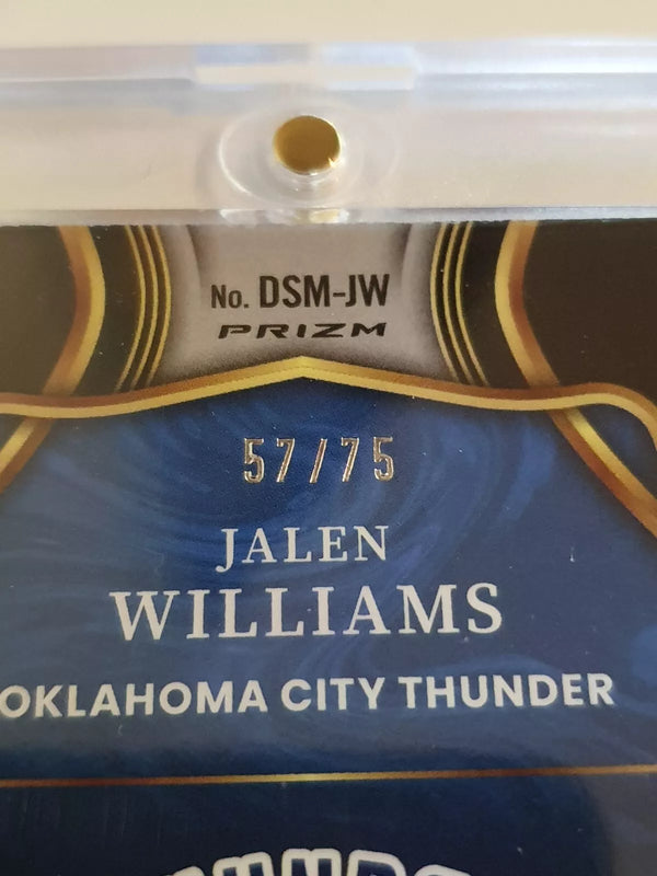 2022 Select Jalen Williams Rookie #PATCH BLUE /75 Holo Draft Selections - Rare