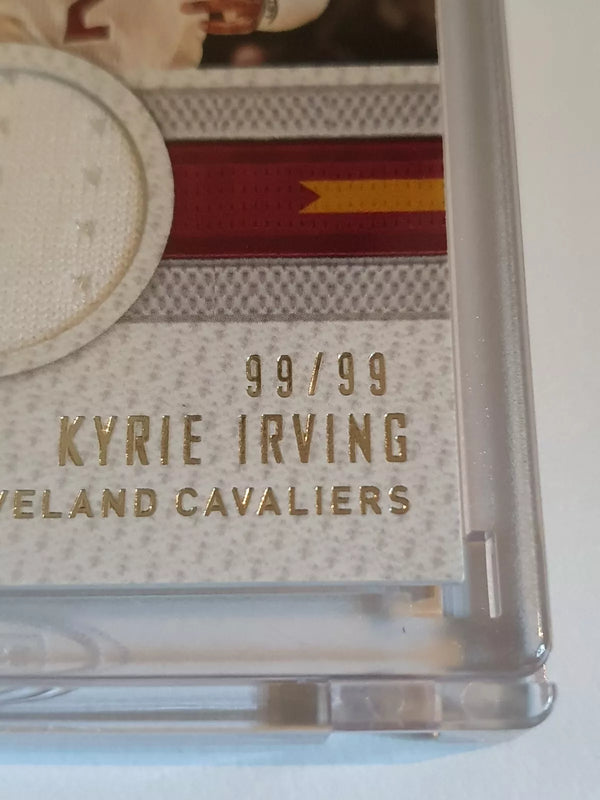2015 Panini Threads Kyrie Irving #PATCH 99/99 Game Worn Jersey - Ready to Grade