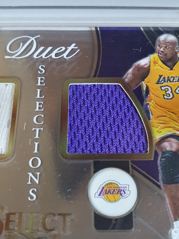 2020 Panini Select Shaquille O'Neal #PATCH Game Worn Dual Jerseys - Rare