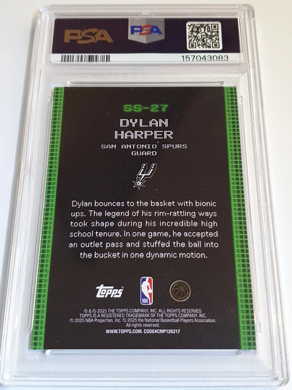 2025 Topps Dylan Harper Rookie SURGE /99 HOLO Scan & Slam - PSA 9 (POP 4)