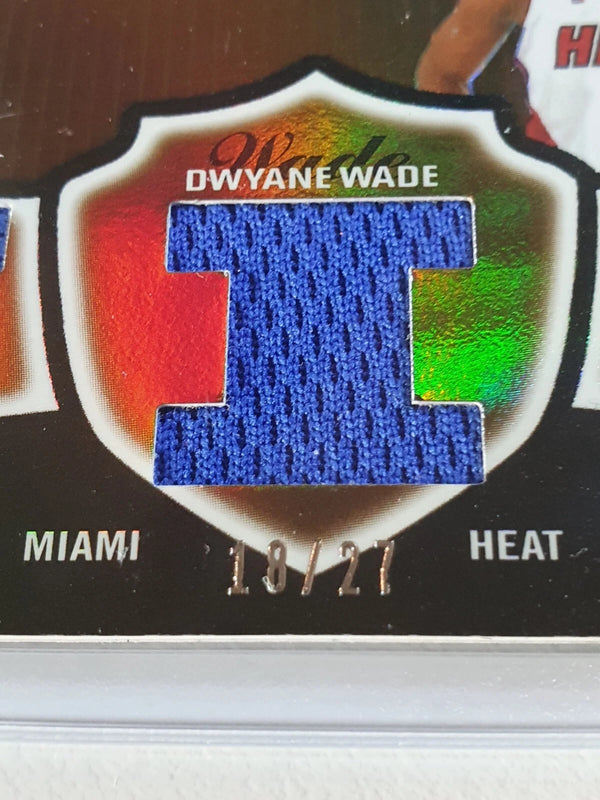 2006 Topps Triple Threads Dwyane Wade #PATCH /27 Game Worn Triple Jerseys - Rare