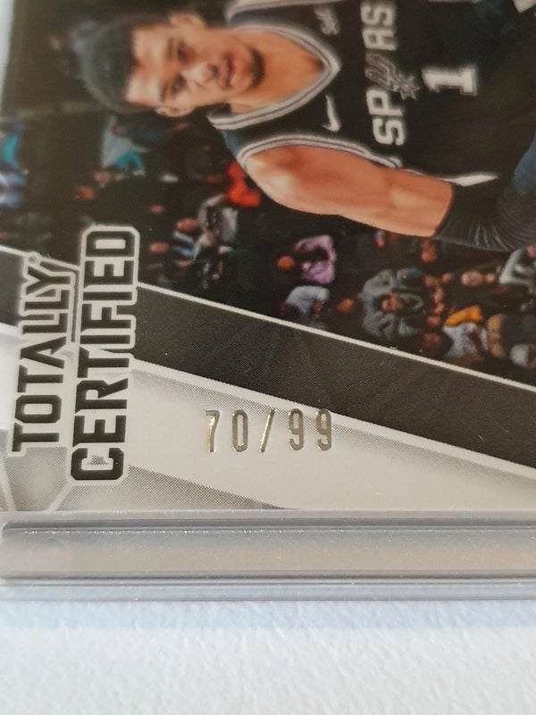 2024 Totally Certified Victor Wembanyama #PATCH MIRROR PURPLE /99 Game Worn