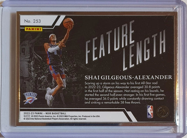 2022 Noir Shai Gilgeous-Alexander #253 METAL FRAME /25 Feature Length - Rare