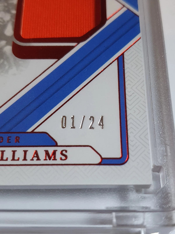2024 National Treasures Jalen Williams #PATCH RED 01/24 Game Worn Jersey - Rare