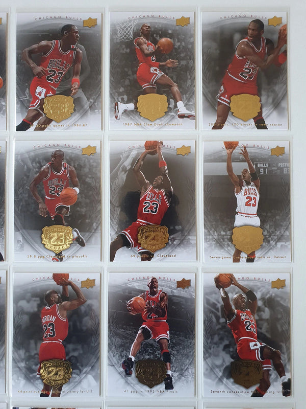 Lot of 24 x 2009 Upper Deck Michael Jordan Legacy GOLD Edition - Good Condition