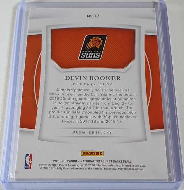 2019 Panini National Treasures Devin Booker #77 BRONZE /49 Foil Edition - Rare