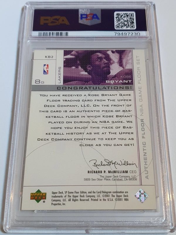 2000 SP Game Floor Kobe Bryant #GAMEFLOOR Authentic Floor- PSA 9 (POP 50)