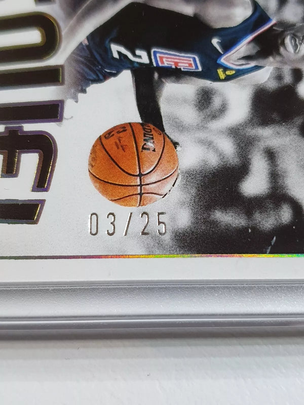 2023 Noir Shai Gilgeous-Alexander #PATCH PRIME /25 2 Color Game Worn Jersey