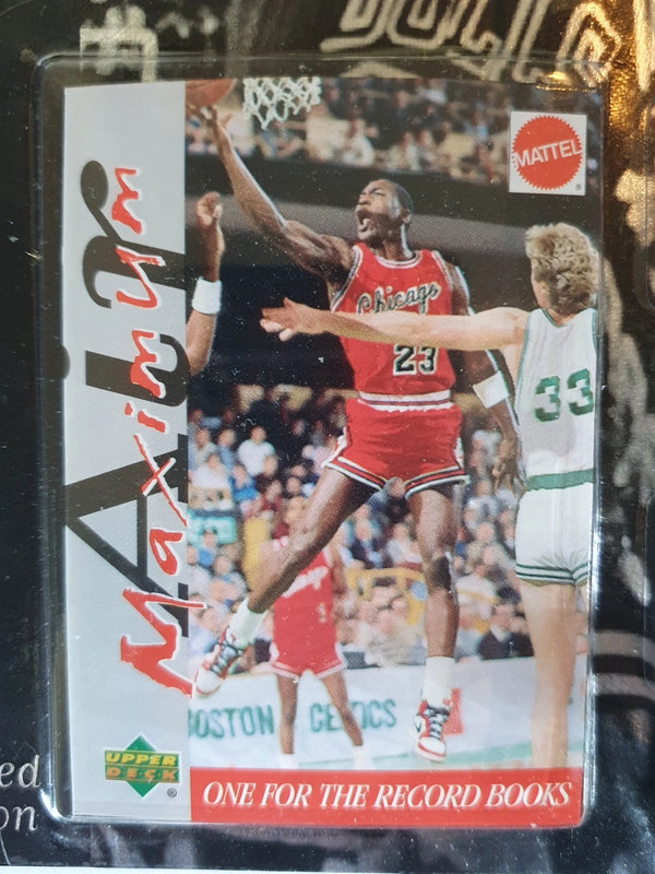 1999 Upper Deck Mattel Michael Jordan Hoops 3 Figurine - Sealed Figure & Card