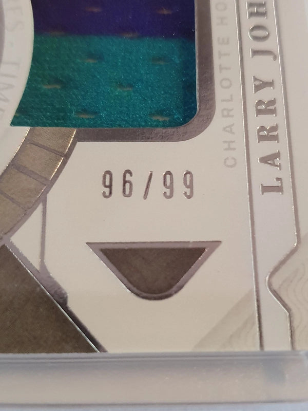 2021 Panini National Treasures Larry Johnson #PATCH /99 Game Worn Jersey - Rare